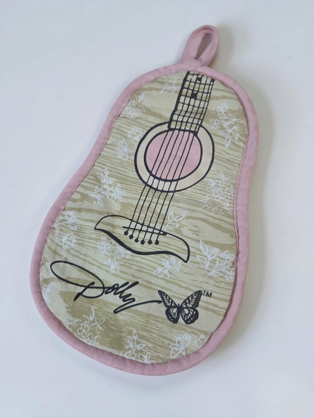 ✨️ DOLLY PARTON ✨️ Pink Guitar Pot Holder